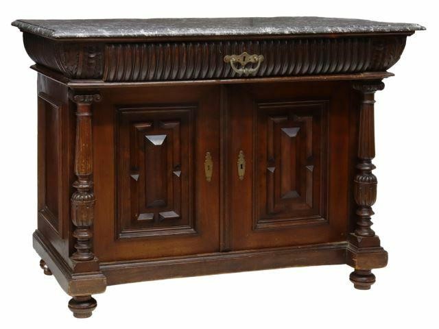 FRENCH RENAISSANCE REVIVAL MARBLE TOP 359a6f