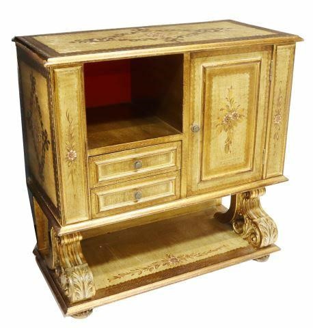 FLORENTINE PARCEL GILT & PAINTED