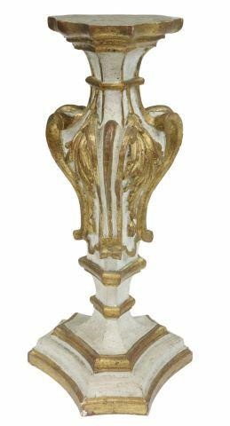 ITALIAN PARCEL GILT PAINTED PEDESTAL 359a85