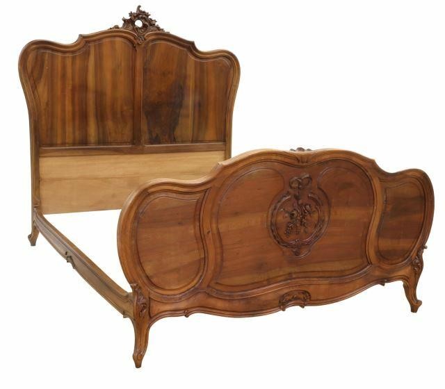 FRENCH LOUIS XV STYLE CARVED WALNUT 359a90