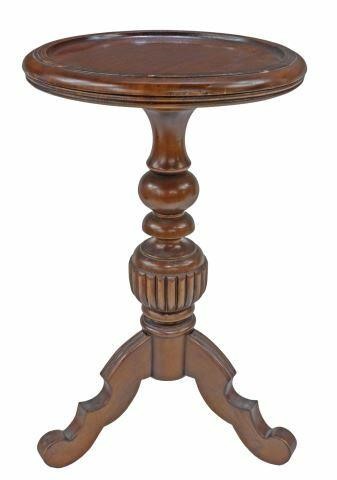 ITALIAN MAHOGANY DISH TOP PEDESTAL 359aa2