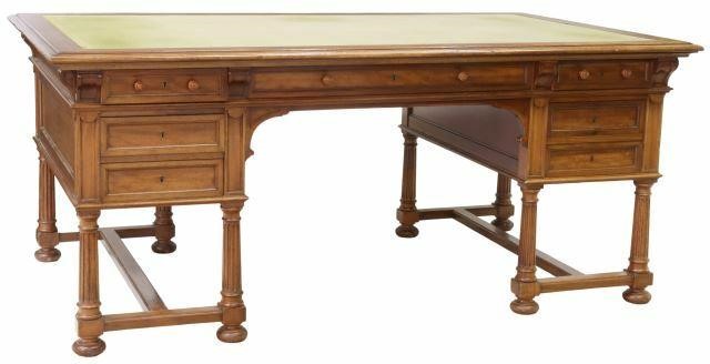 LARGE FRENCH WRITING DESK LIBRARY