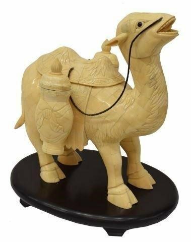 CHINESE TILED BONE STANDING CAMEL 359afb