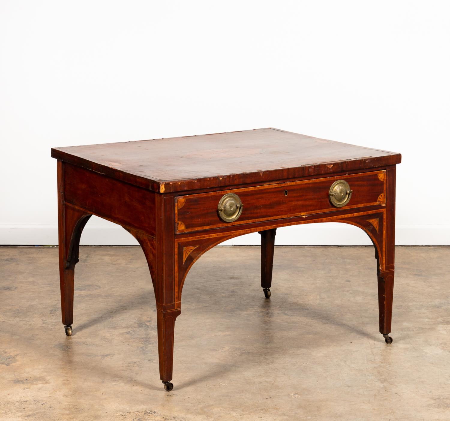 E 19TH C HEPPLEWHITE STYLE MAHOGANY 359b0c