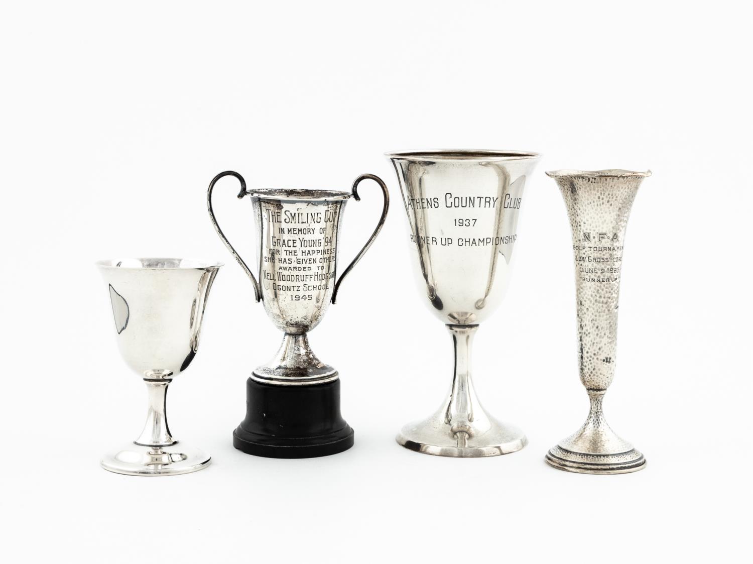 THREE AMERICAN SILVER TROPHIES