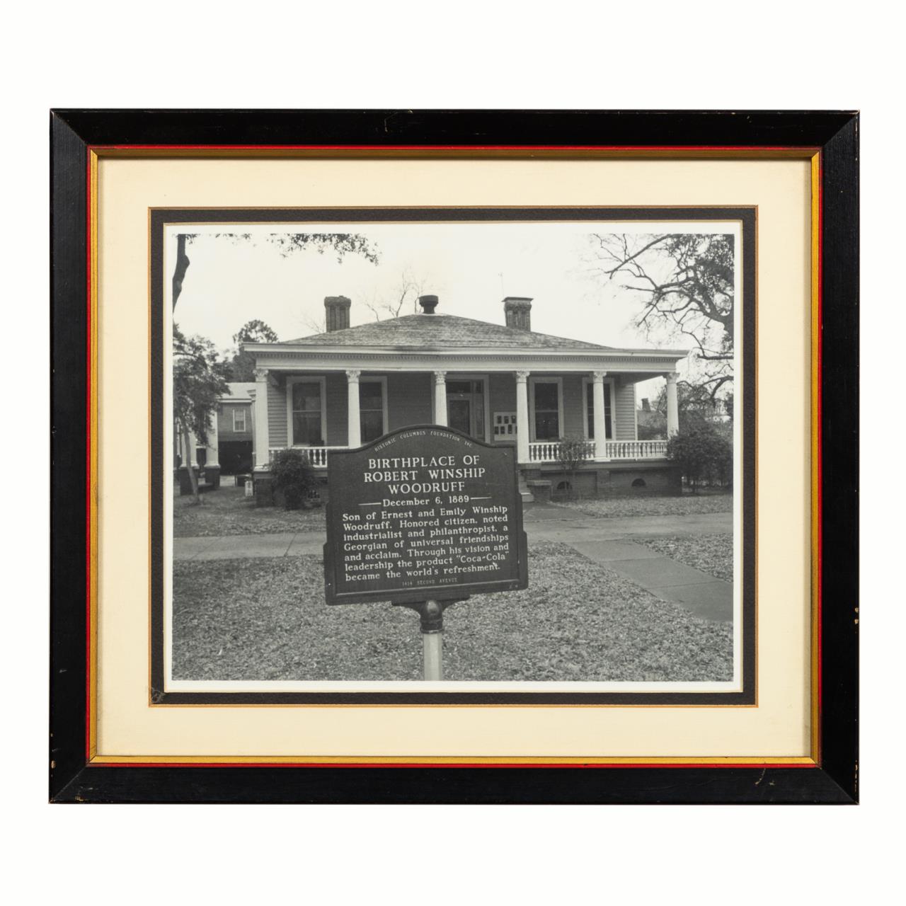 PHOTOGRAPH OF ROBERT WOODRUFF BIRTHPLACE