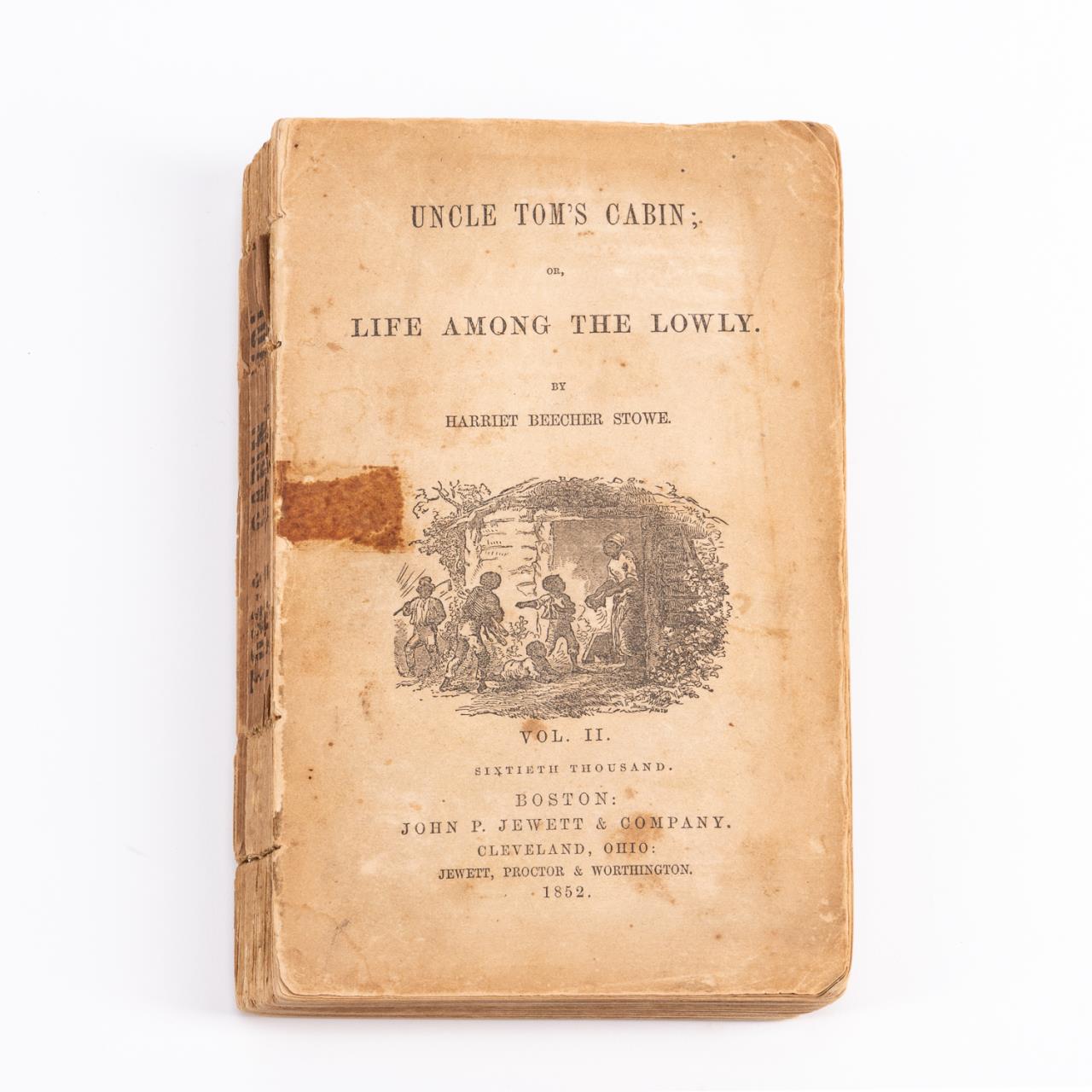 UNCLE TOMS CABIN -1852 VOLUME 2 (PARTIAL)