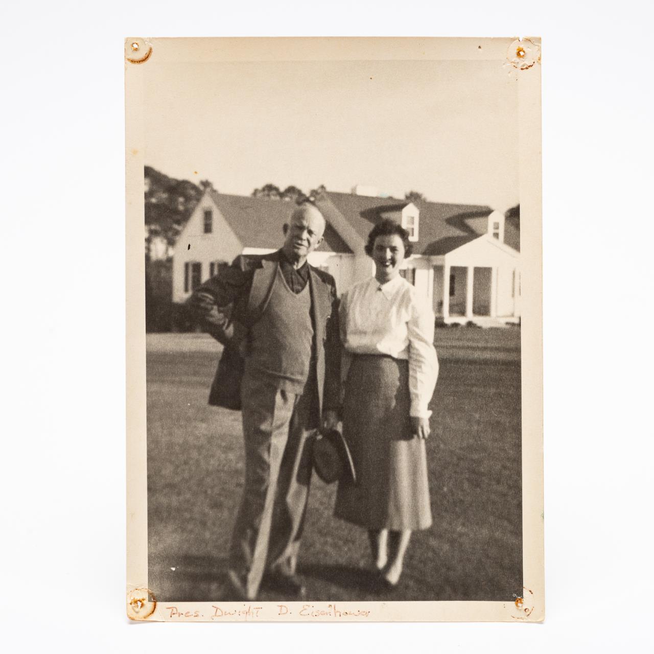 PRES. EISENHOWER & NELL WOODRUFF AT