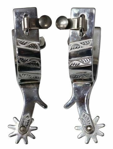 KELLY MARKED COWBOY SPURS pair  359c41