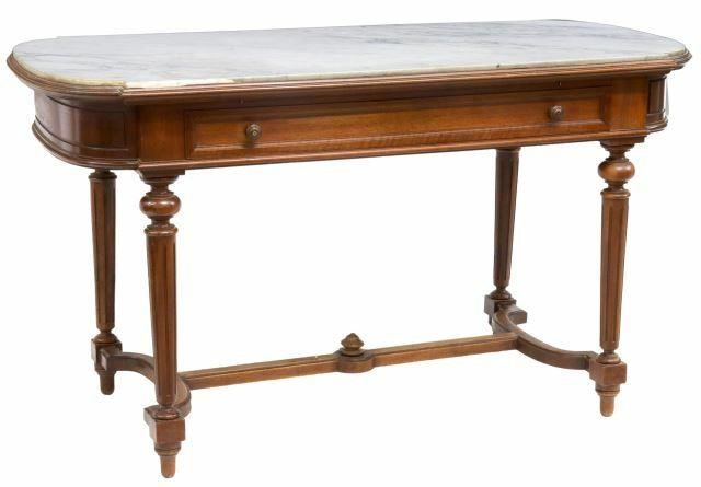 FRENCH LOUIS XVI STYLE MARBLE TOP 359c9f