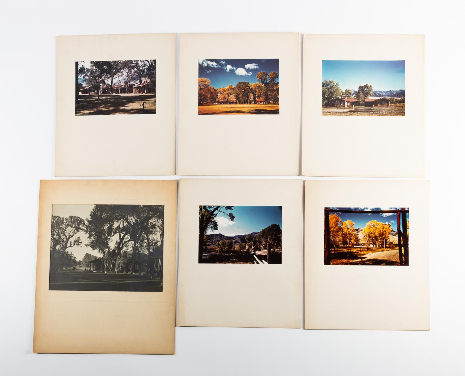 6 PCS, PHOTOGRAPHS OF TE RANCH,