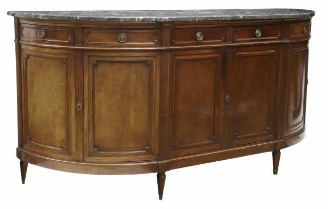 LOUIS XVI STYLE MARBLE TOP MAHOGANY 359d4a