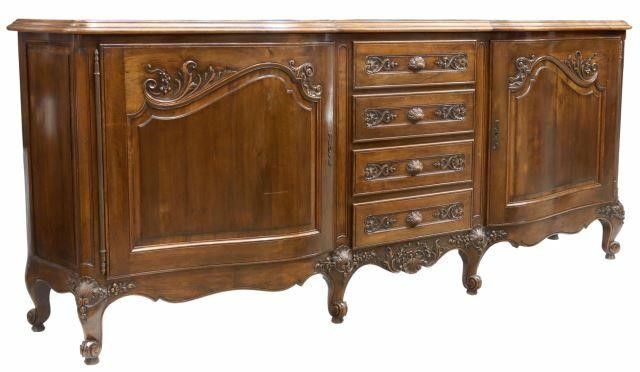LARGE FRENCH LOUIS XV STYLE WALNUT 359d49