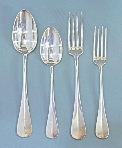  50 FRENCH SILVER PLATE FLATWARE 359d9a