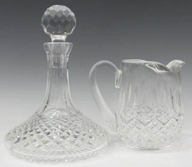 2) WATERFORD ALANA SHIPS DECANTER,