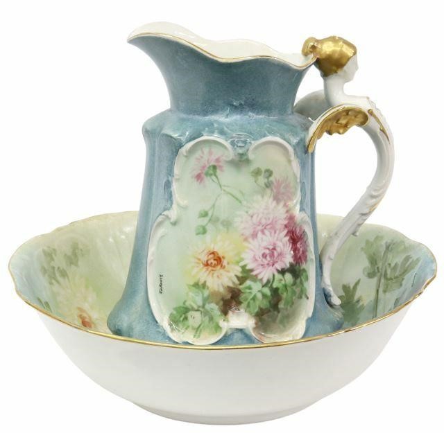(2) FRENCH LIMOGES HAND-PAINTED