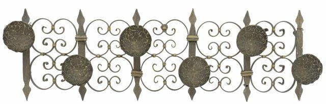 FRENCH WROUGHT IRON WALL-MOUNTED