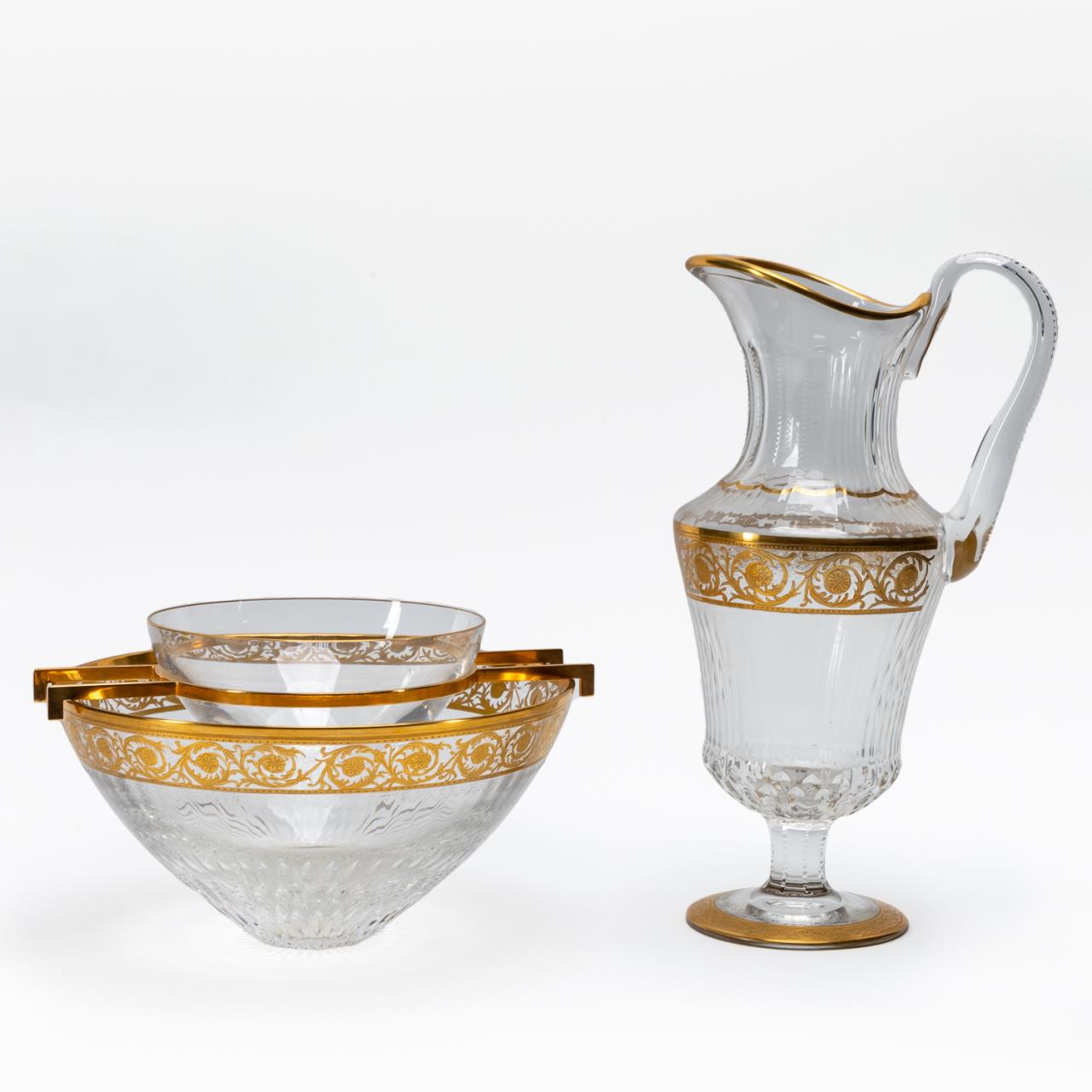 ST. LOUIS CRYSTAL THISTLE JUG & CAVIAR