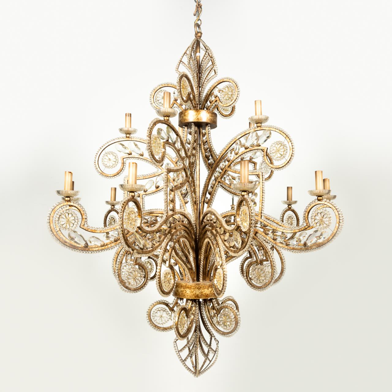 MONUMENTAL "FLEUR DE LIS" 15-LIGHT