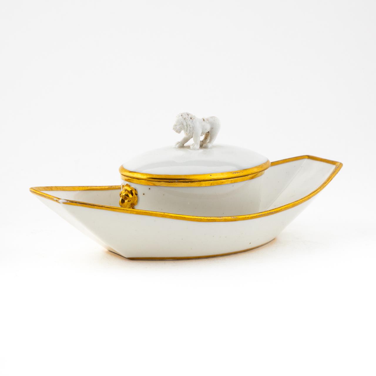 19TH C. FRENCH COVERED SUGAR DISH