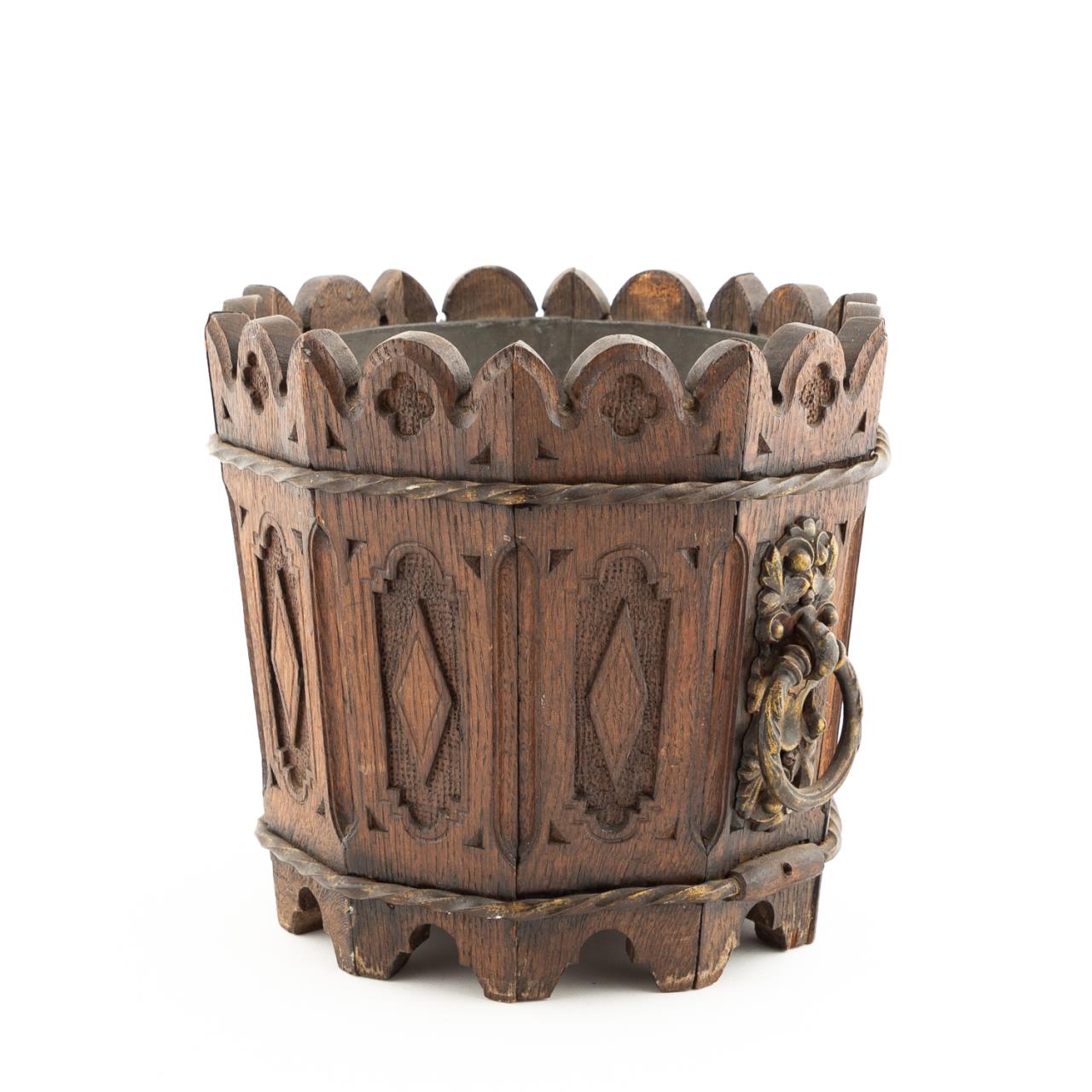19TH C. FRENCH OAK, IRON AND LEAD
