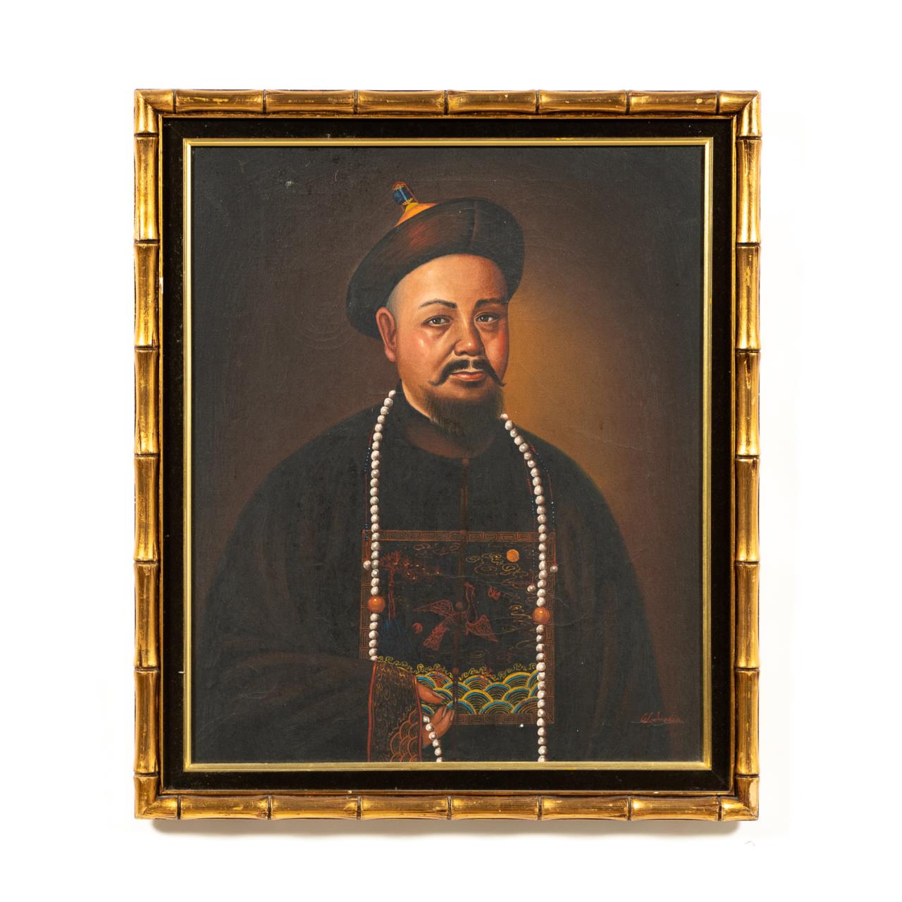 PORTRAIT OF A CHINESE MAN OIL 35c694