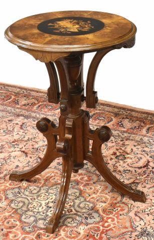 VICTORIAN BURLWOOD MARQUETRY SIDE 35c6cb