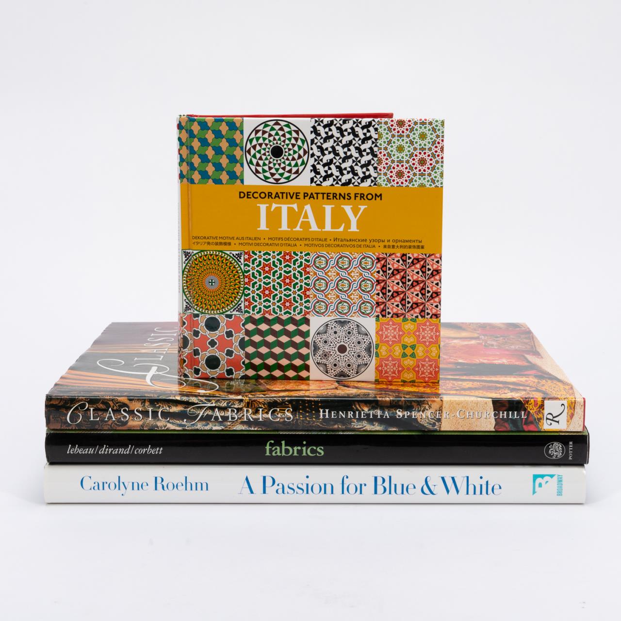 FOUR HARDBACK BOOKS ON INTERIOR