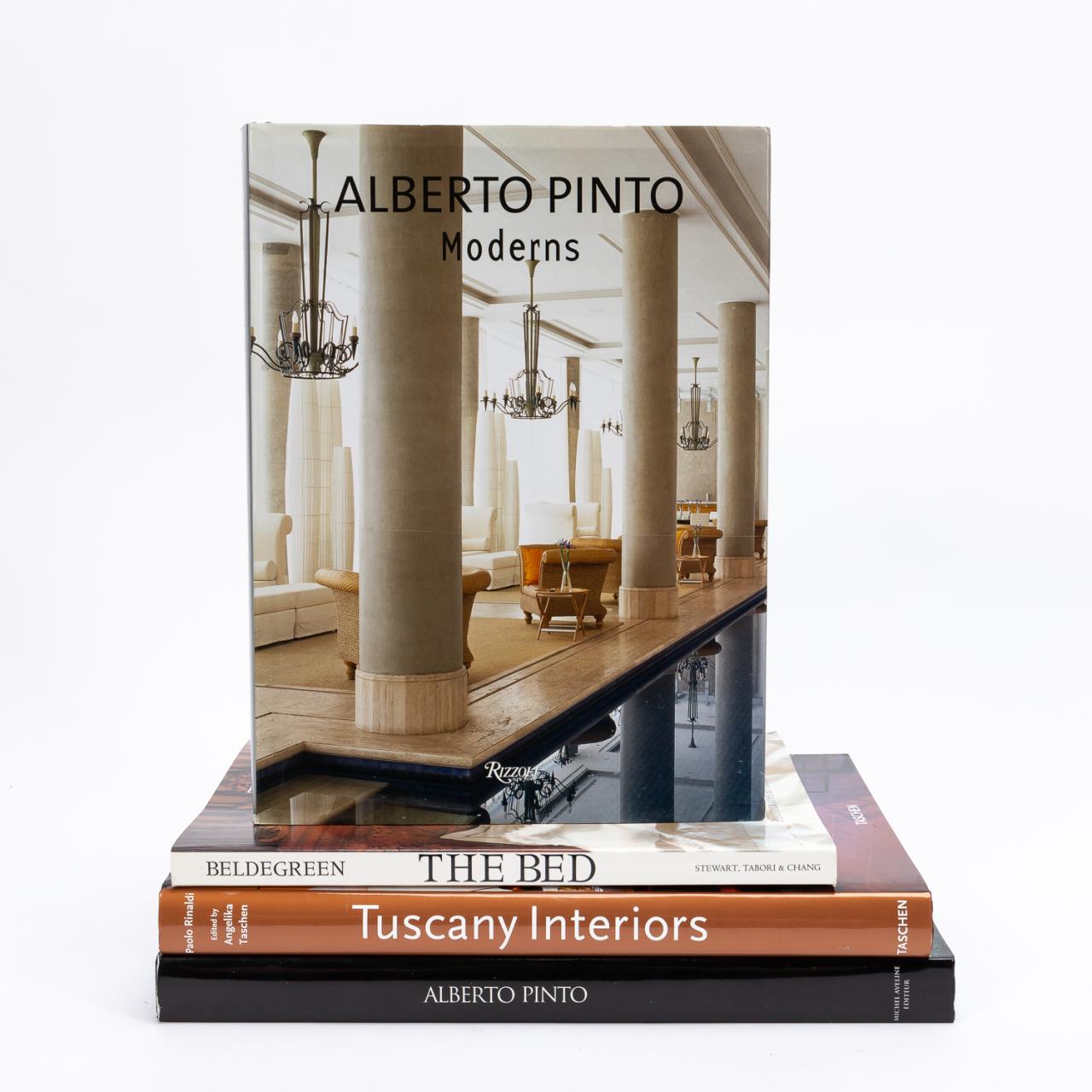 FOUR INTERIOR DESIGN BOOKS, ALBERTO