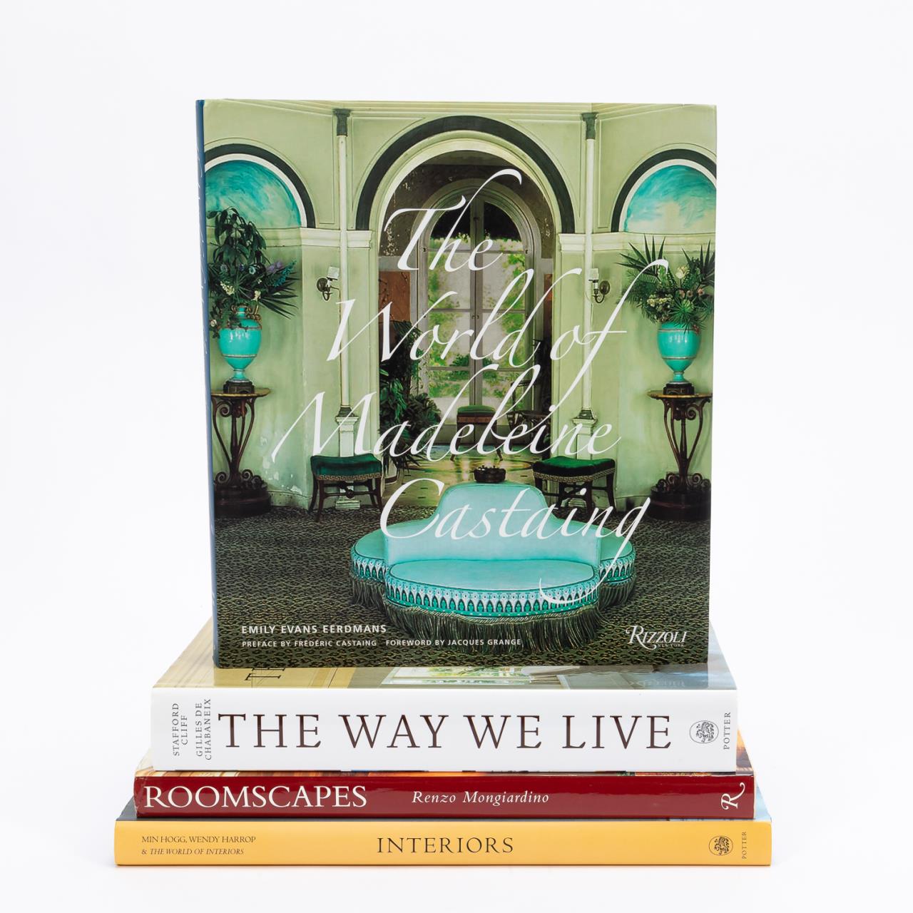 FOUR BOOKS ON INTERIOR DESIGN,