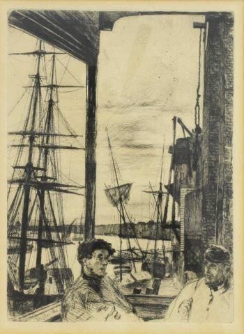 JAMES MCNEILL WHISTLER ETCHING  35c809