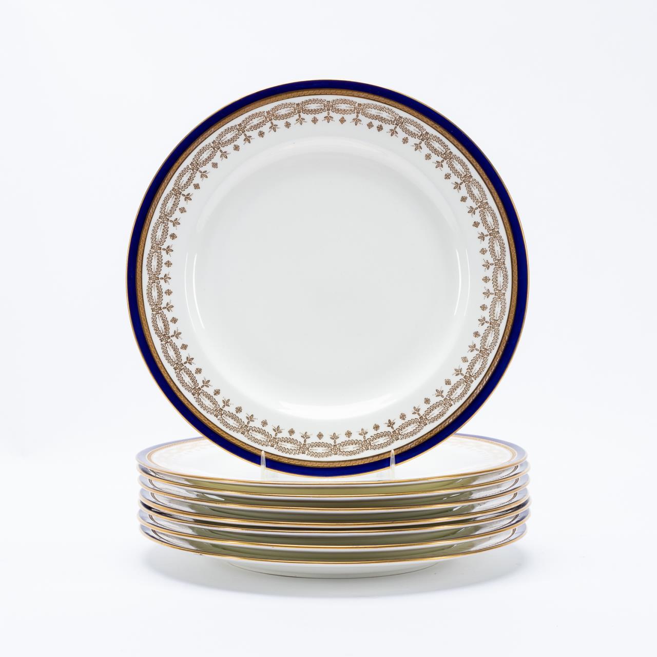 EIGHT PIECES WEDGWOOD GILT BLUE 35c82d