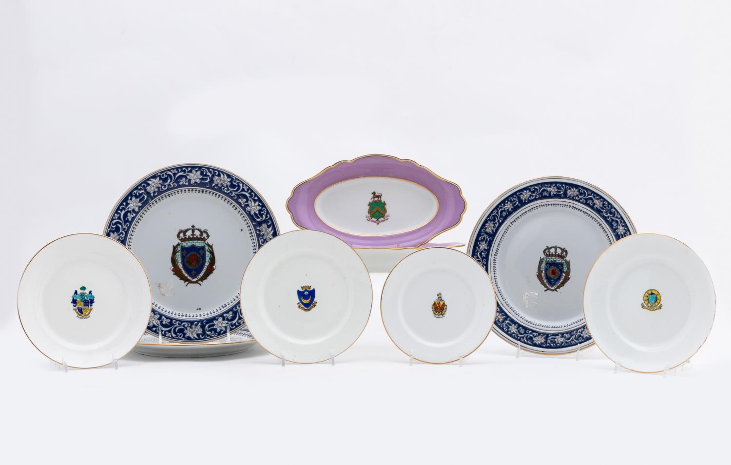 9 PCS BRITISH & CONTINENTAL ARMORIAL