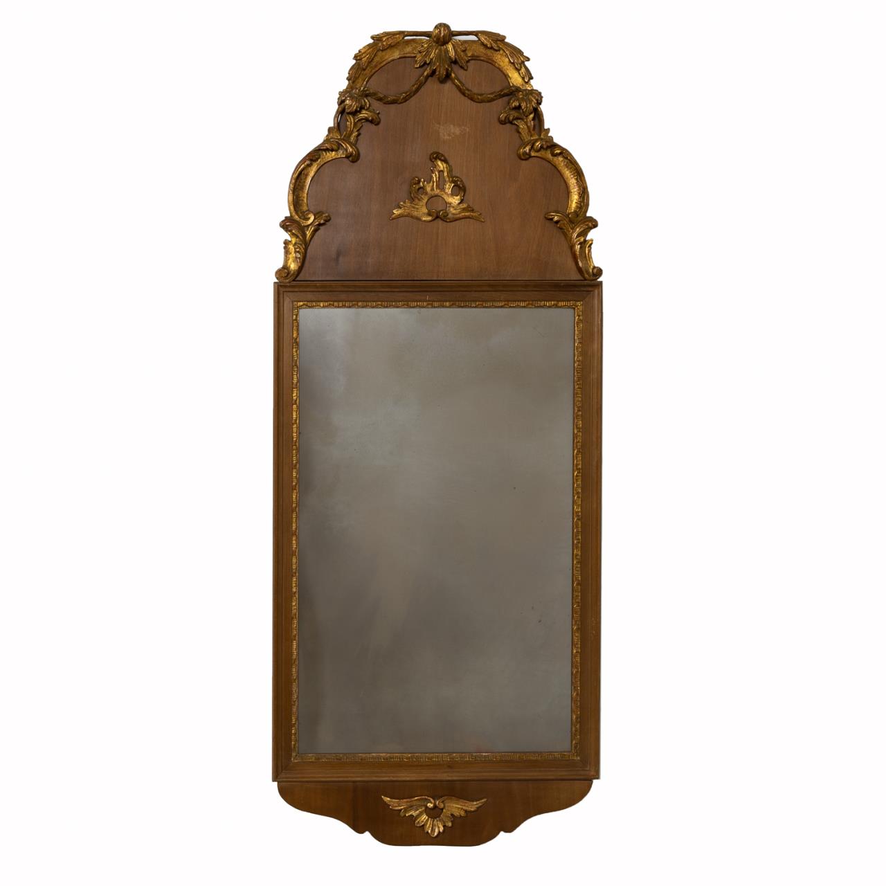 QUEEN ANNE STYLE MIRROR WITH 19TH 35c878