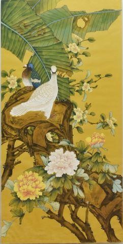 CHINESE CHIN WAH PIGEONS TEMPERA 35c87b