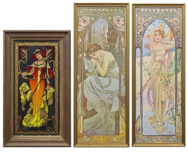  3 FRAMED PRINTS AFTER ALPHONSE 35c8d3