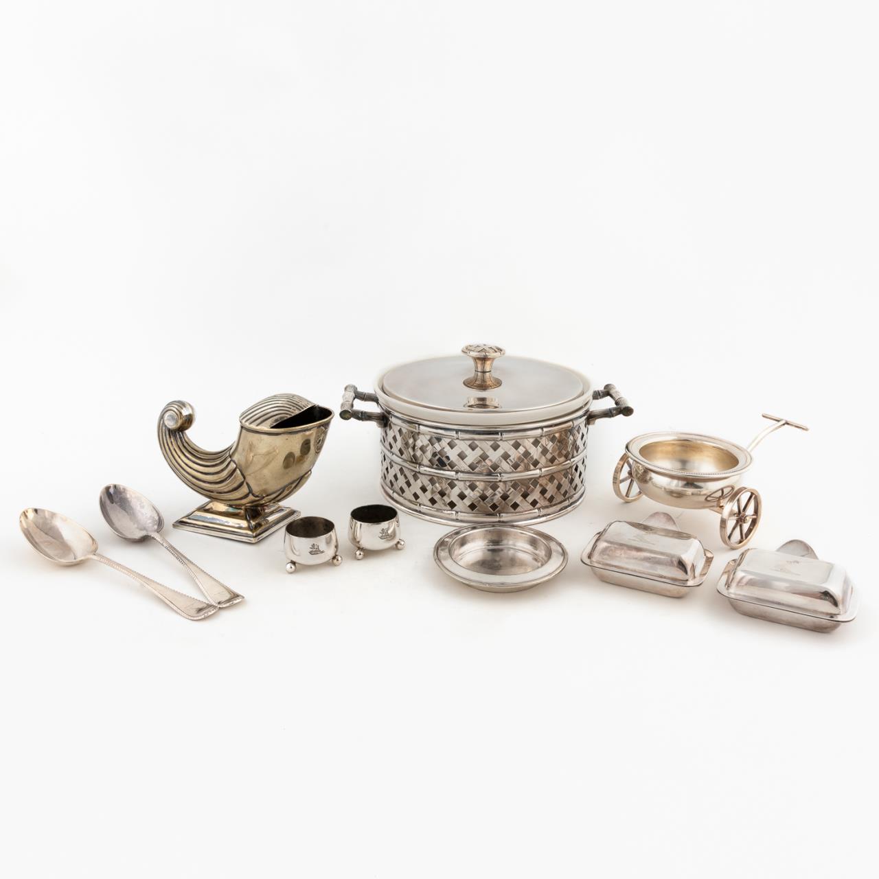 MISCELLANEOUS SILVERPLATE TABLEWARE,