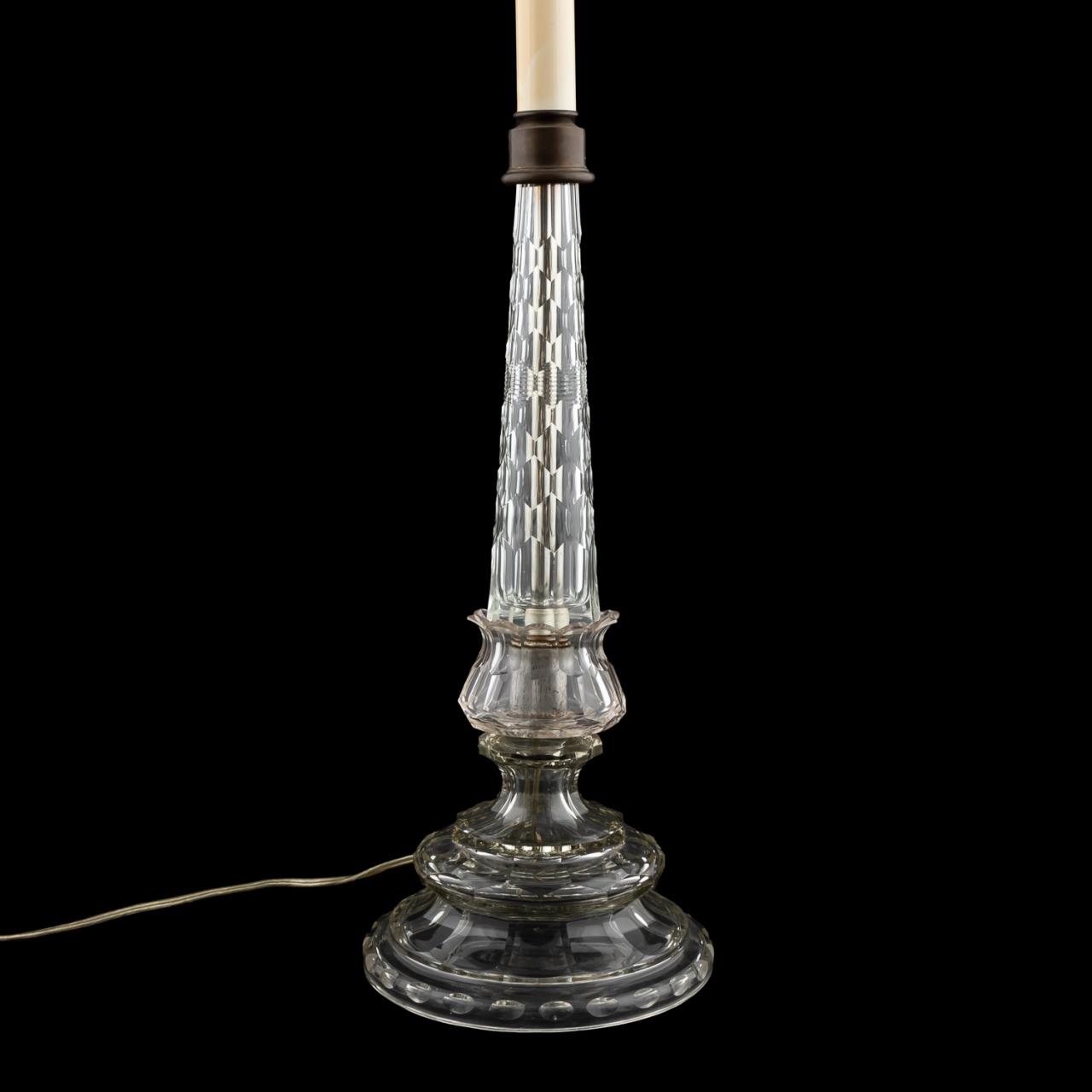 20TH CENTURY CUT CRYSTAL BALUSTER