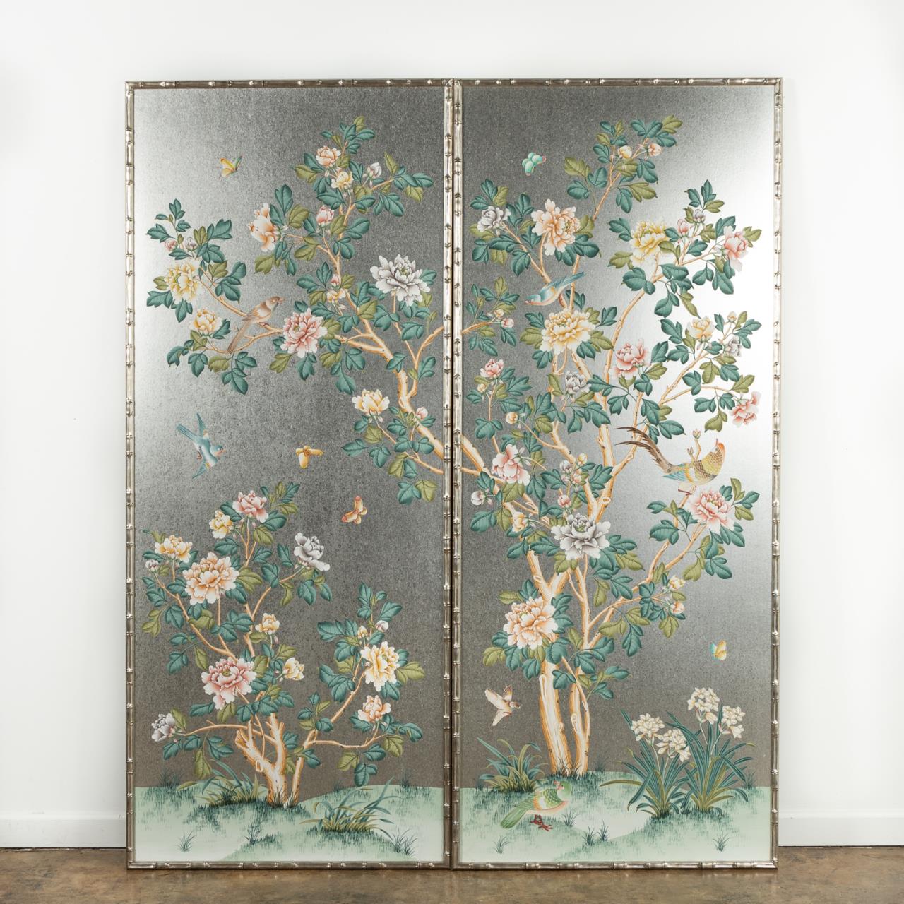PAIR FRAMED GRACIE CHINOISERIE 35c993