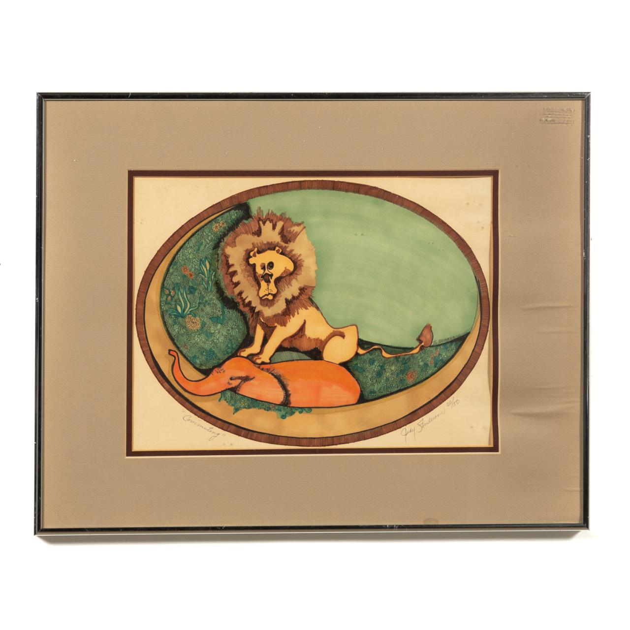 JUDY ANDERSON LION ELEPHANT COLOR 35c9eb