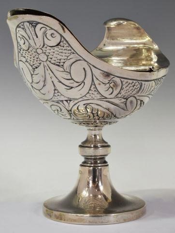 SPANISH COLONIAL STYLE CHASED SILVER