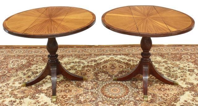 (2) ENGLISH STYLE MAHOGANY DROP-LEAF