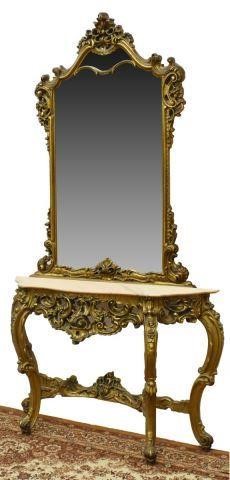 LOUIS XV STYLE GILTWOOD CONSOLE