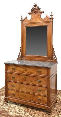 FRENCH LOUIS PHILIPPE MARBLE TOP 35ca50