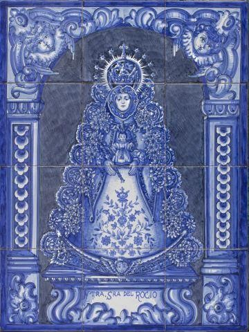 SPANISH AZULEJO SENORA DEL ROCIO 35ca6d