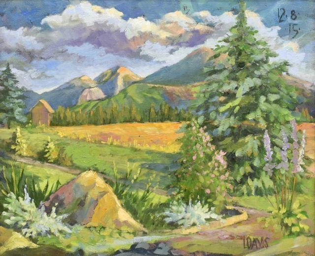 LOIS DAVIS B 1924 PLEIN AIR MOUNTAIN 35cad7