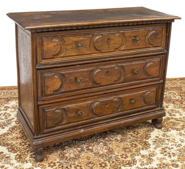 FRENCH LOUIS XIV STYLE WALNUT BUREAU