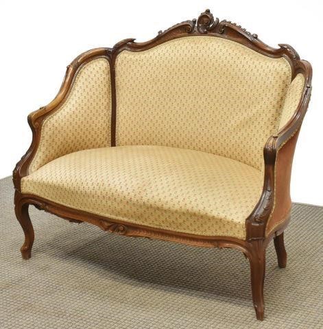 FRENCH LOUIS XV STYLE UPHOLSTERED 35cb09