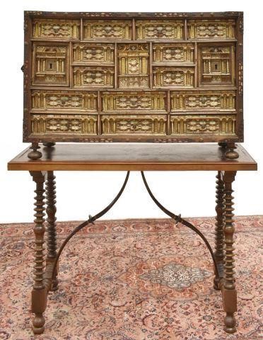 SPANISH BONE INLAID VARQUENO CABINET