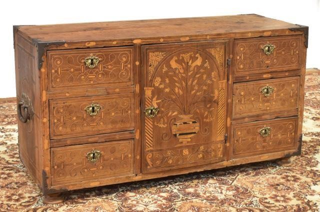 SPANISH MARQUETRY VARQUENO CABINET,